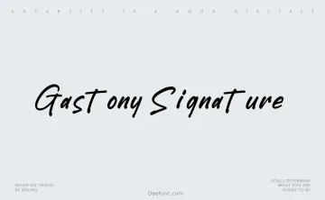Gastony Signature Font