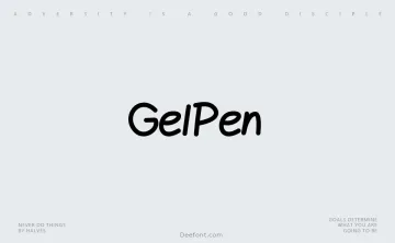 GelPen Font