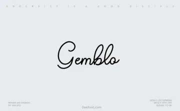 Gemblo Font