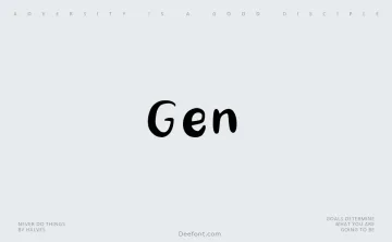 Gen Font