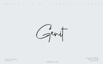 Genit Font