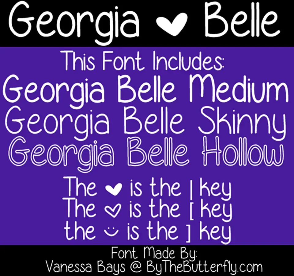 Georgia Belle Font