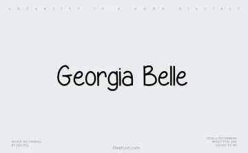 Georgia Belle Font