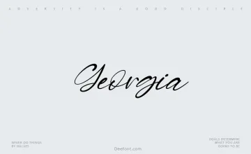 Georgia Handwritten Font