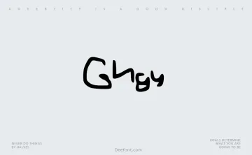 Ghgy Font
