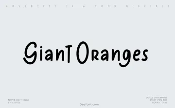 Giant Oranges Font