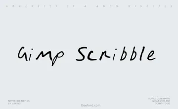 Gimp Scribble Font