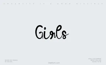 Girls Font