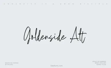 Goldenside Alt Font