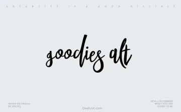 Goodies Alt Font