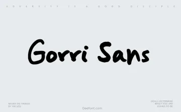 Gorri Sans Font