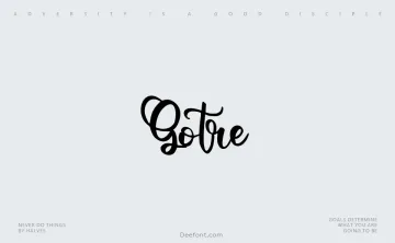 Gotre Font