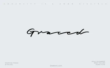 Graced Script Font