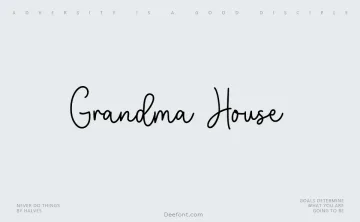 Grandma House Font