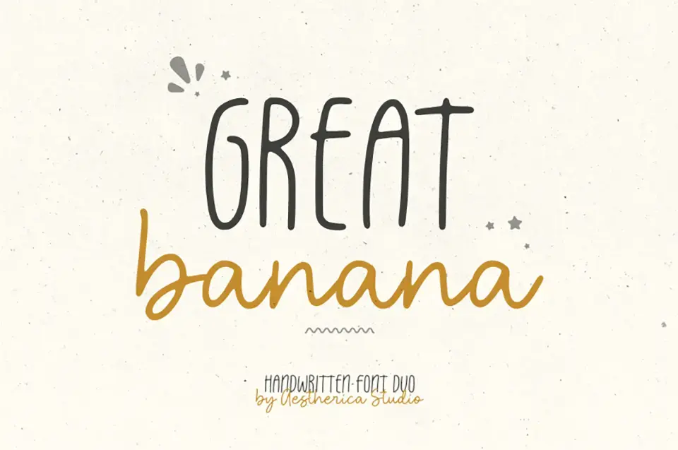 Great Banana Script Font