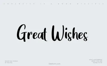 Great Wishes Font