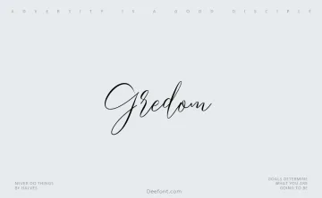 Gredom Font