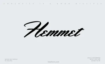 Hemmet Font