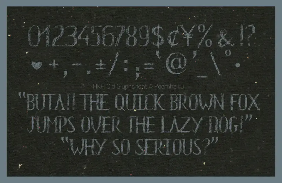 HKH Old Glyphs Font