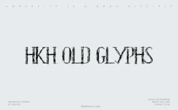 HKH Old Glyphs Font