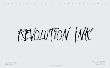 MCF Revolution Ink Font