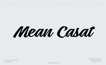 Mean Casat Font