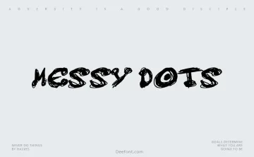 Messy Dots Font