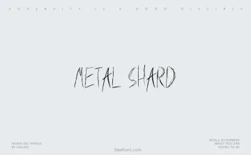 Metal Shard Font
