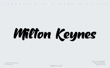 Milton Keynes Font