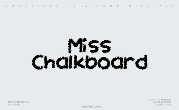 Miss Chalkboard Font