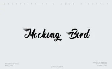 Mocking Bird Font