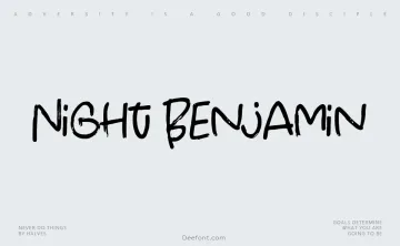 Night Benjamin Font