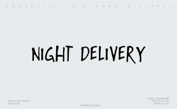 Night Delivery Font