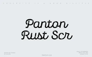 Panton Rust Scr Font