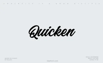 Quicken Font