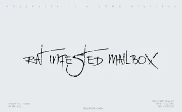 Rat Infested Mailbox Font