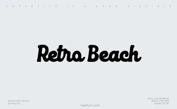 Retro Beach Font