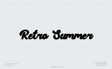 Retro Summer Font