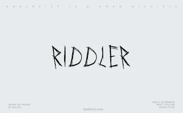 Riddler Font