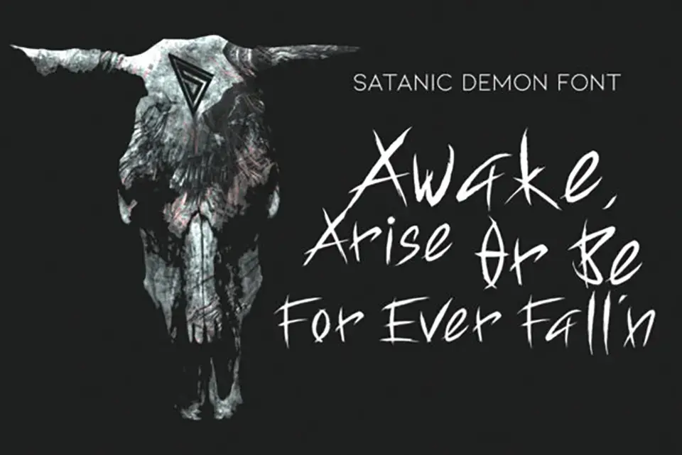 Satanic Demon Font
