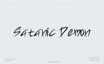 Satanic Demon Font