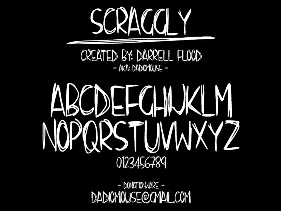 Scraggly Font