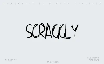 Scraggly Font