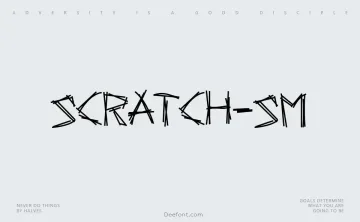 Scratch-SM Font