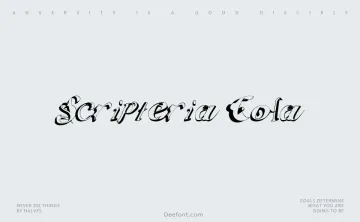 Scripteria Cola  Gummy  Toid Font