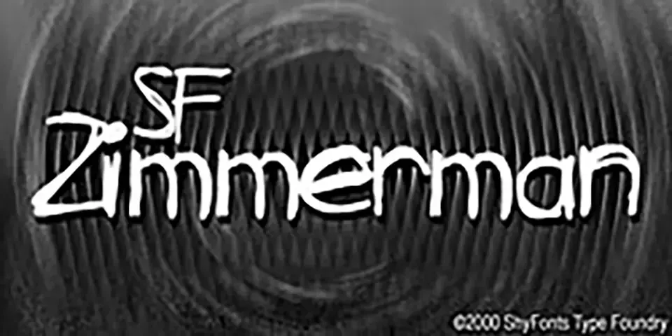 SF Zimmerman Font