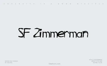 SF Zimmerman Font