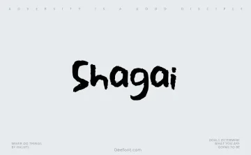 Shagai Font