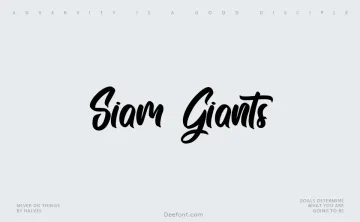 Siam Giants Font