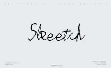 Skeetch Font
